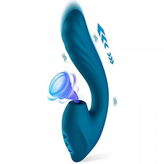 Clitoral Sucking Vibrator Sex Toys for Women - QUZAR 2023 Newly Pulse Pure G Spot Vibrator Dildo with 10 Suction Vibration & 7 T