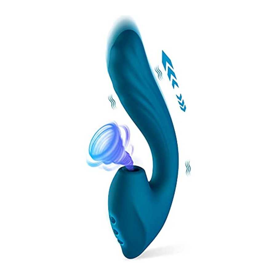 Clitoral Sucking Vibrator Sex Toys for Women - QUZAR 2023 Newly Pulse Pure G Spot Vibrator Dildo with 10 Suction Vibration & 7 T