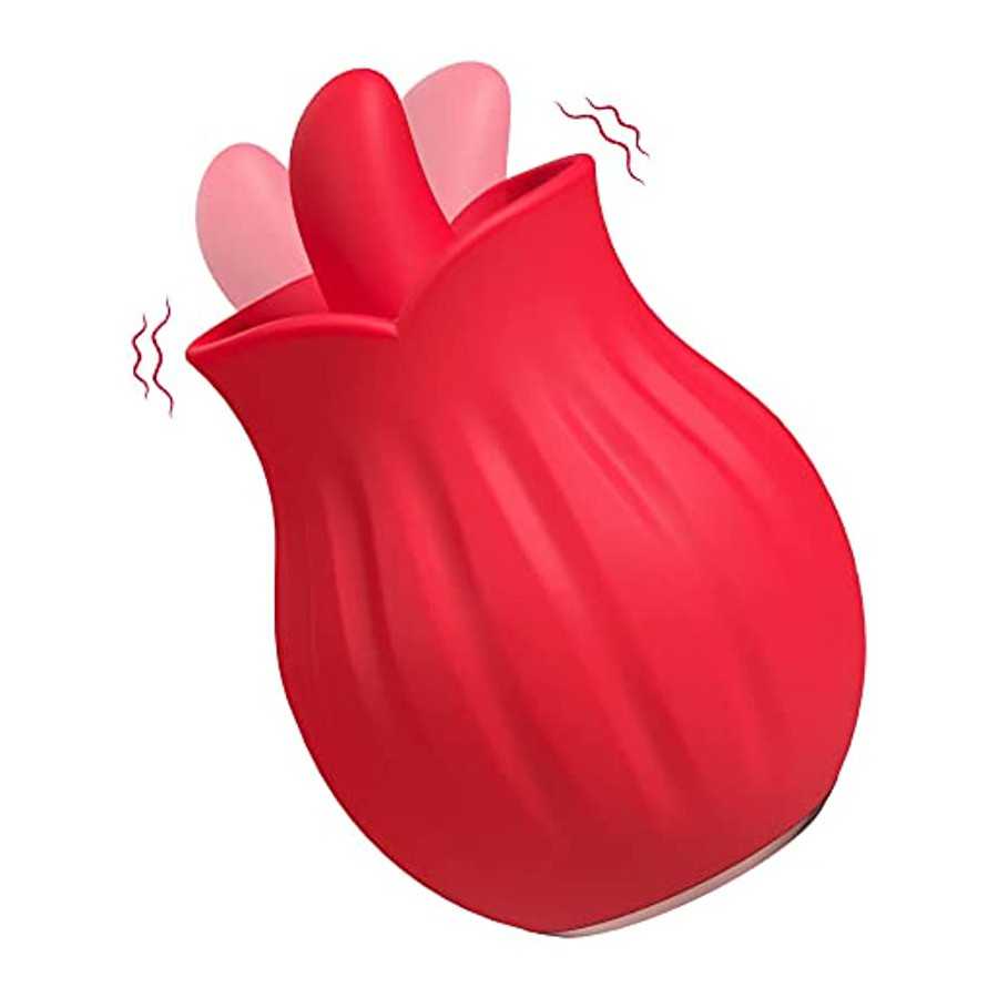Clitoralis Stimulator for Women Rose Toys Tongue Licking Toys for Womens Sex Pleasure G Spot Clit Nipple Vibrator Sex Toys for C