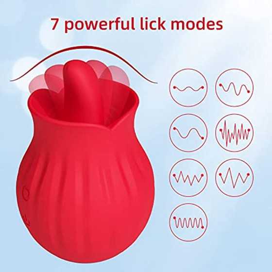 Clitoralis Stimulator for Women Rose Toys Tongue Licking Toys for Womens Sex Pleasure G Spot Clit Nipple Vibrator Sex Toys for C
