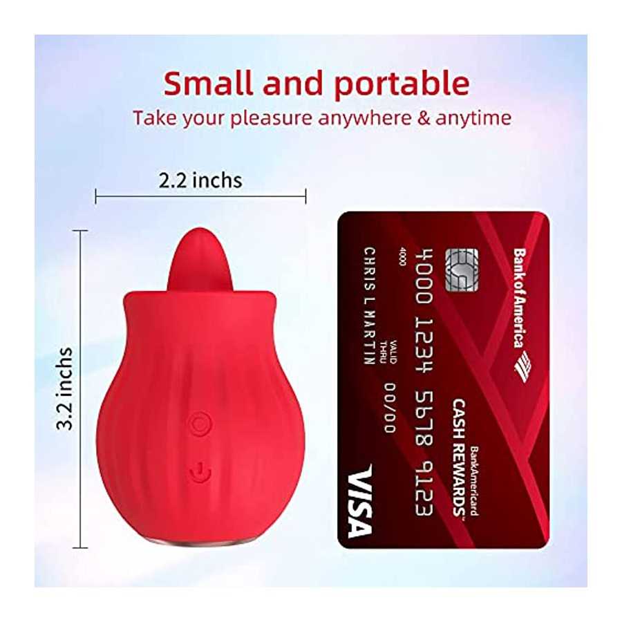 Clitoralis Stimulator for Women Rose Toys Tongue Licking Toys for Womens Sex Pleasure G Spot Clit Nipple Vibrator Sex Toys for C