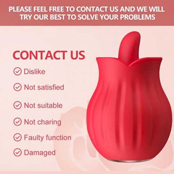 Clitoralis Stimulator for Women Rose Toys Tongue Licking Toys for Womens Sex Pleasure G Spot Clit Nipple Vibrator Sex Toys for C
