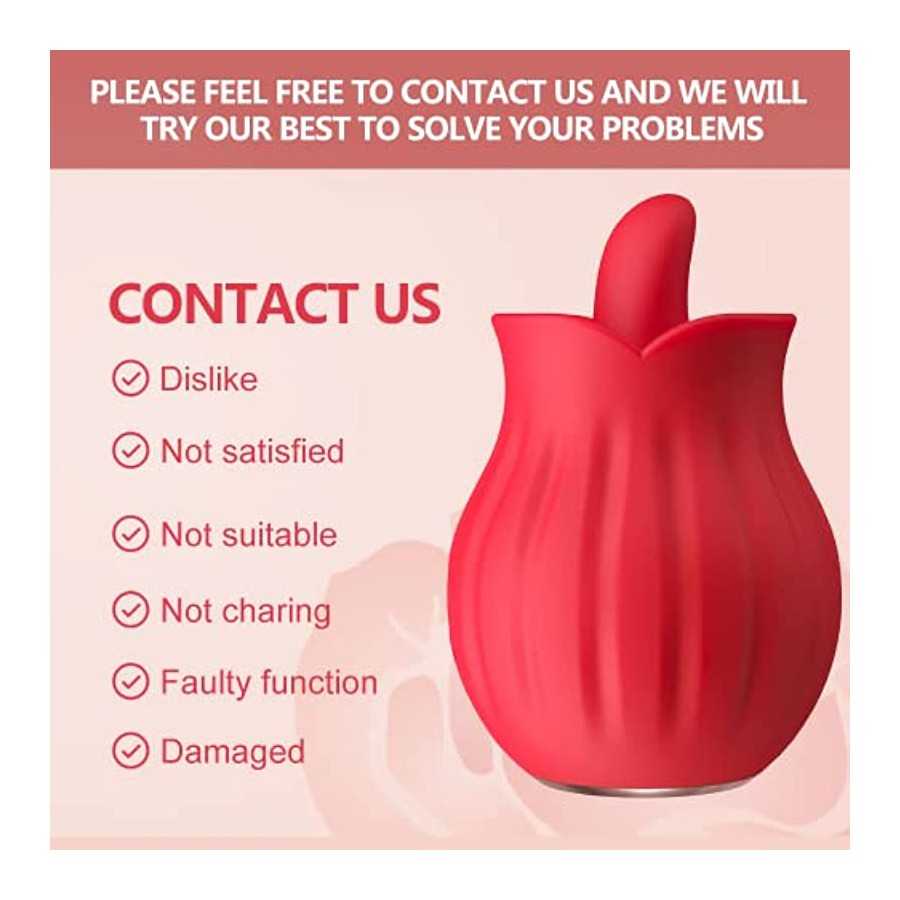 Clitoralis Stimulator for Women Rose Toys Tongue Licking Toys for Womens Sex Pleasure G Spot Clit Nipple Vibrator Sex Toys for C