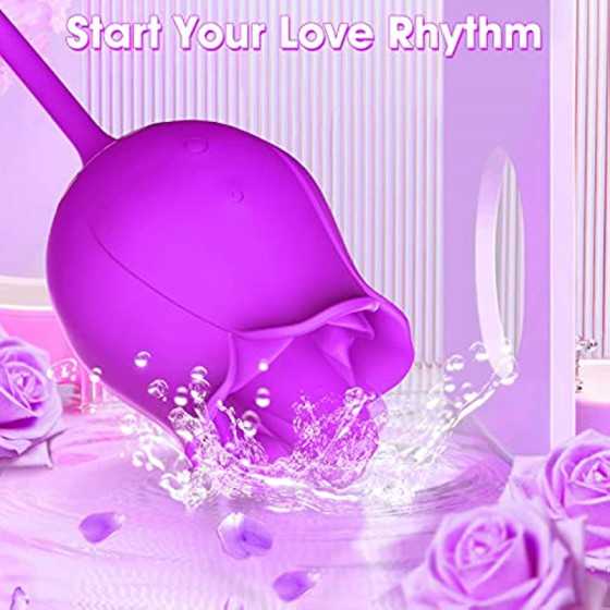 Rose Toy Vibrator for Women - Rose Toy, Rose Sex Stimulator for Women G Spot Rose Vibrator, Clitoral Vibrator Dildo Stimulator V