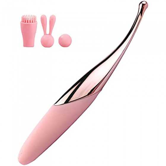 High Frequency Clitoralis Nipple Vibrator, Powerful Clit Vaginal G spot Stimulator for Quick Orgasm, Rechargeable Waterproof Sil