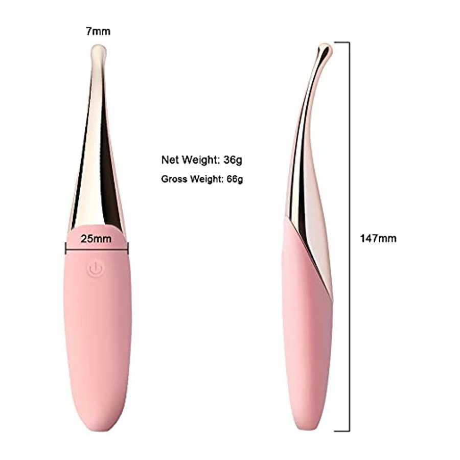 High Frequency Clitoralis Nipple Vibrator, Powerful Clit Vaginal G spot Stimulator for Quick Orgasm, Rechargeable Waterproof Sil