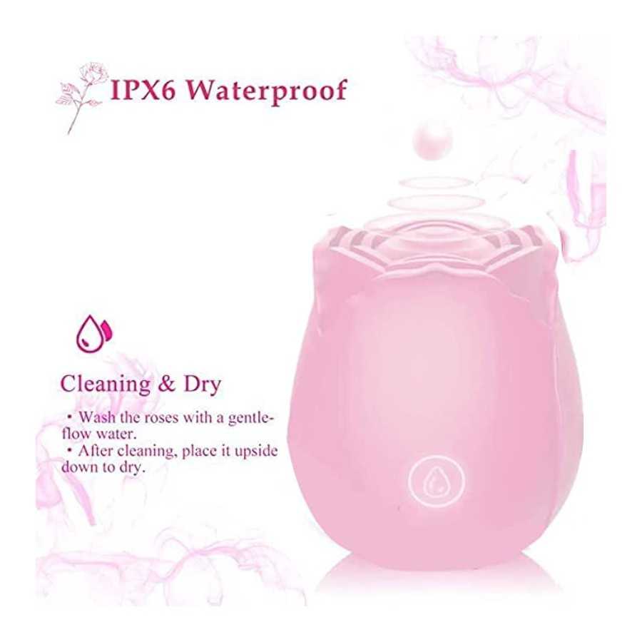 Rose Sex Toy Vibrator for Women,Clitoral Stimulator Vibrator G spot Vibrator with 10 Modes for Clitoris Stimulation,Adult Sex To