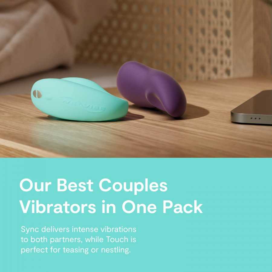 We-Vibe Anniversary Collection Sex Toys for Couples - Sync Couples Vibrator & Touch Clitoral Stimulator - G-spot and Clitoris St