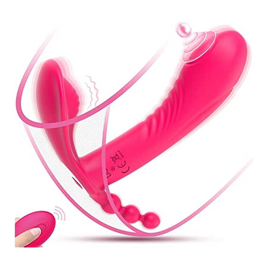 Fully-Fitted Wearable Butterfly Vibrator, G Spot Vibrator Clitoral Stimulator with 10 Flapping & Vibrating Modes, Remote Control