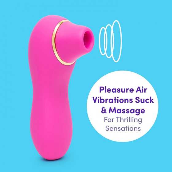 Lovehoney Thrill Pink Suction Stimulator for Women - Ladies Vibrating Toy with Rechargeable Built in Battery