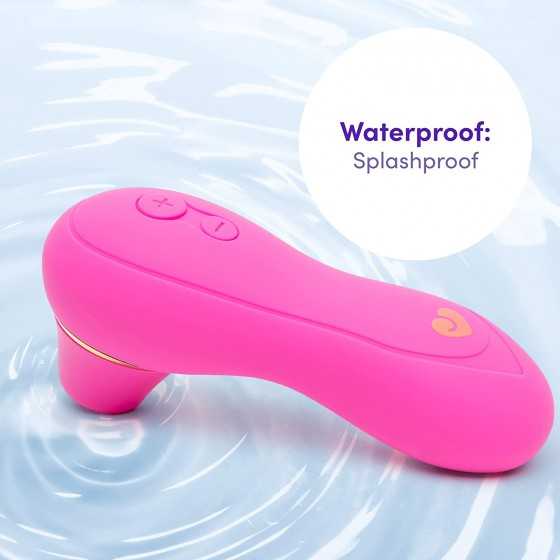 Lovehoney Thrill Pink Suction Stimulator for Women - Ladies Vibrating Toy with Rechargeable Built in Battery