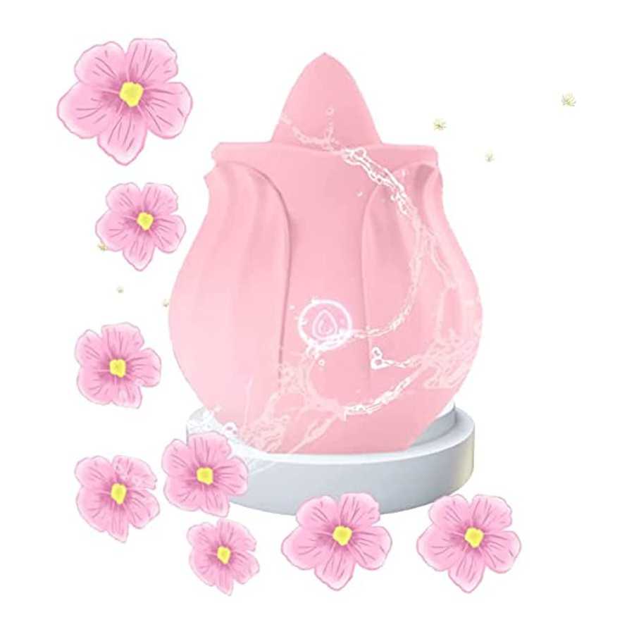 Rose Sex Toy for Women Sex - Upgrade Rose Sex Stimulator for Women with 10 Tongue Licking Modes Vibrator Adult Sex Toys for Coup