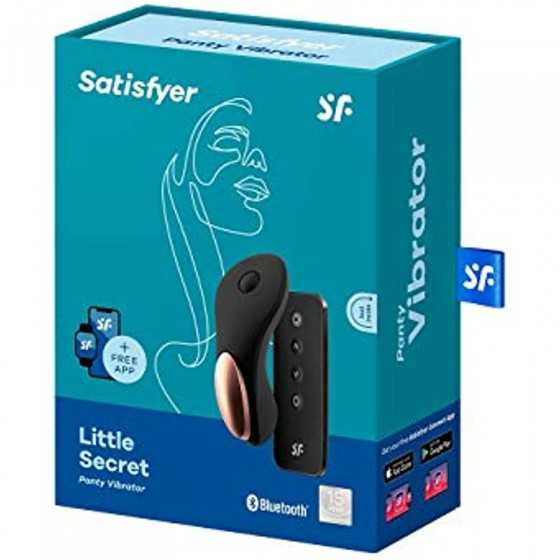 Satisfyer Little Secret Panty Vibrator with App Control and Wireless Remote - Vibrating Clitoris Stimulator, Compatible with Sat