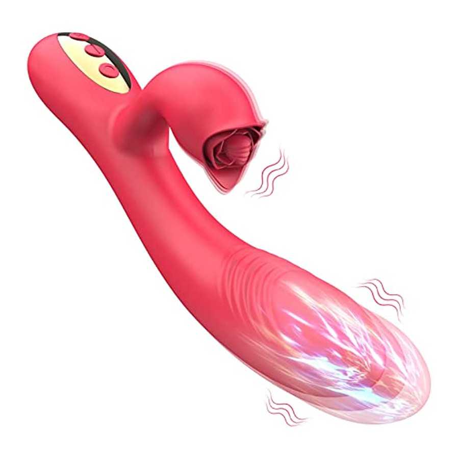 Thrusting Rabbit G Spot Vibrators Sex Toys for Woman with 10 Thrusting Modes 10 Vibration Modes Triple Stimulator Waterproof Rec