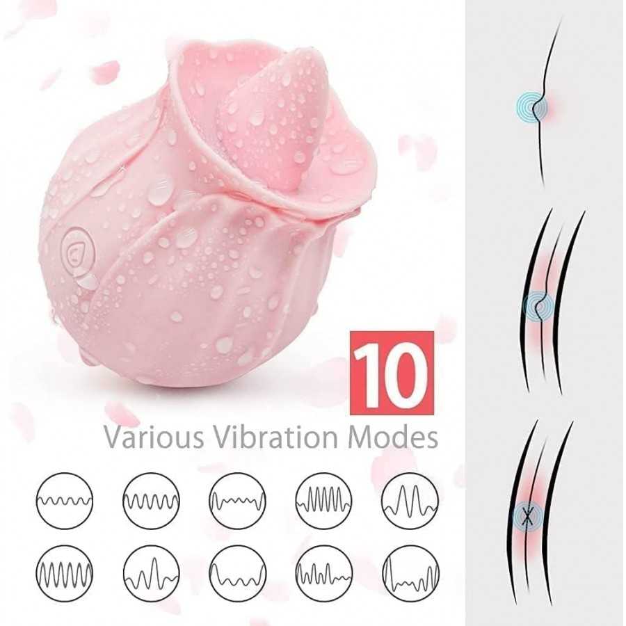 Dual Head Sex Tongue for Licking and Sucking, Rose Toy for Women, Clitorals Stimulator, Electric Women Relaxing Toy, Woman Sucti