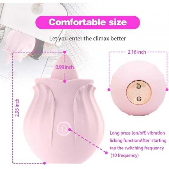 Dual Head Sex Tongue for Licking and Sucking, Rose Toy for Women, Clitorals Stimulator, Electric Women Relaxing Toy, Woman Sucti