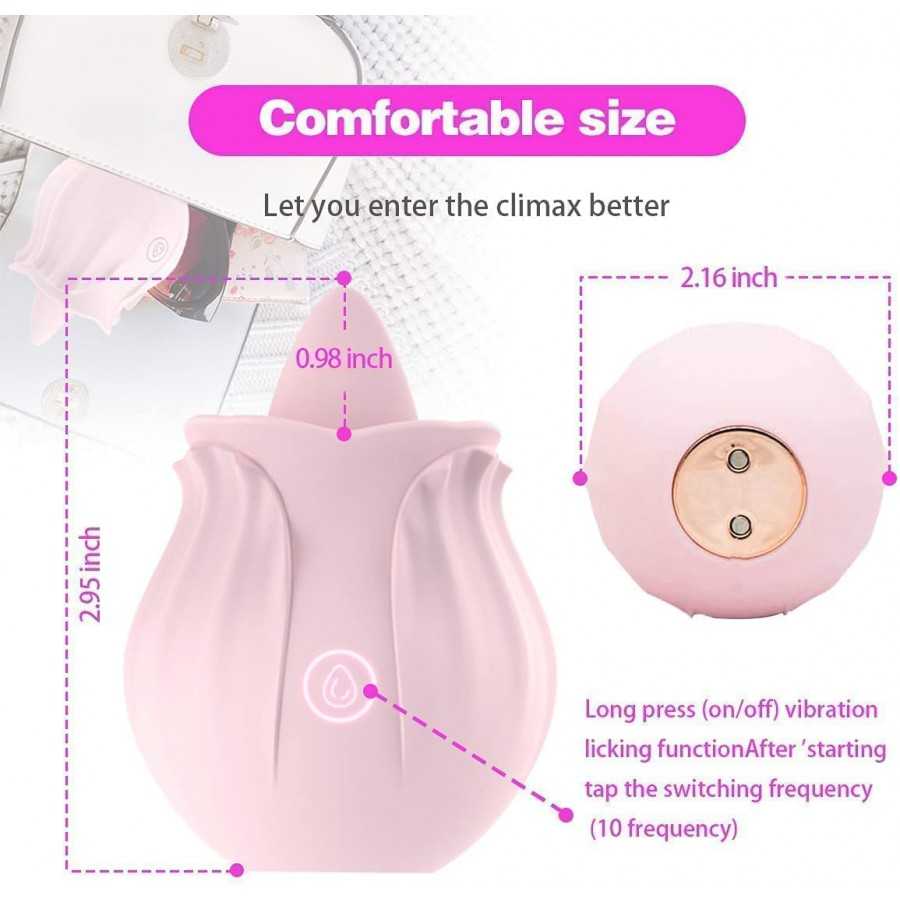 Dual Head Sex Tongue for Licking and Sucking, Rose Toy for Women, Clitorals Stimulator, Electric Women Relaxing Toy, Woman Sucti