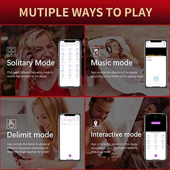 Wearable Clitoral G Spot Vibrator for Women, Rose Toy for Woman with 9 Vibrating Modes, Nipples Clitoral Stimulator Sex Toys wit