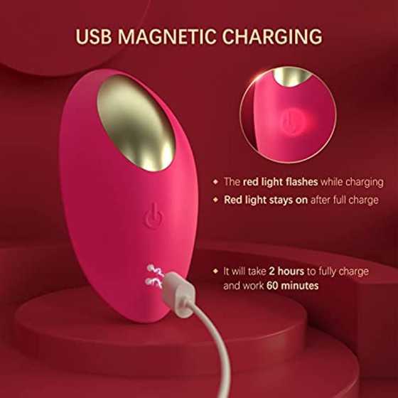 Wearable Clitoral G Spot Vibrator for Women, Rose Toy for Woman with 9 Vibrating Modes, Nipples Clitoral Stimulator Sex Toys wit