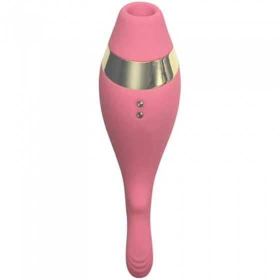 The Adventurer Air Pressure Vibrator | Rechargeable & Shower-Friendly | Made with Velvet Soft Silicone | 5 Air Sensations & 10 V