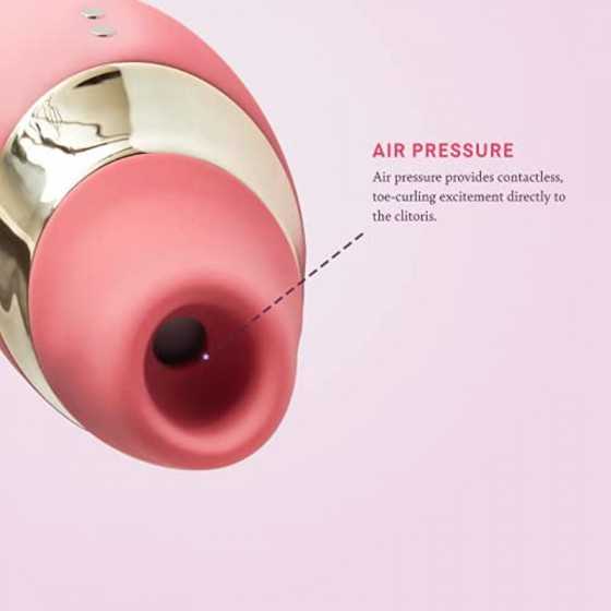 The Adventurer Air Pressure Vibrator | Rechargeable & Shower-Friendly | Made with Velvet Soft Silicone | 5 Air Sensations & 10 V