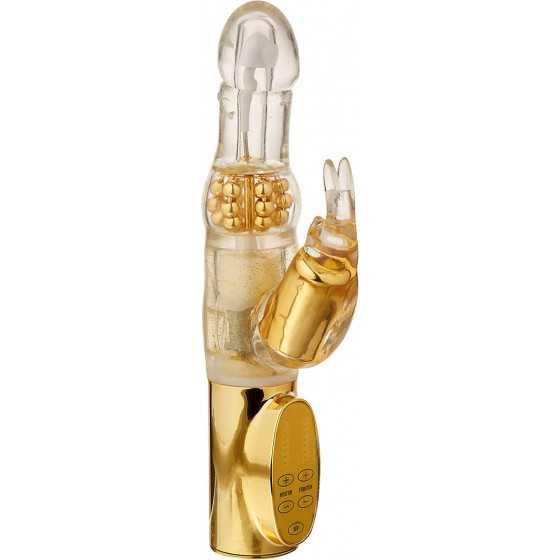CalExotics 7-Function Platinum Jack Rabbit Vibrator With Rotation - Waterproof Vibe Sex Toys for Couples - Adult Hands Free G Sp