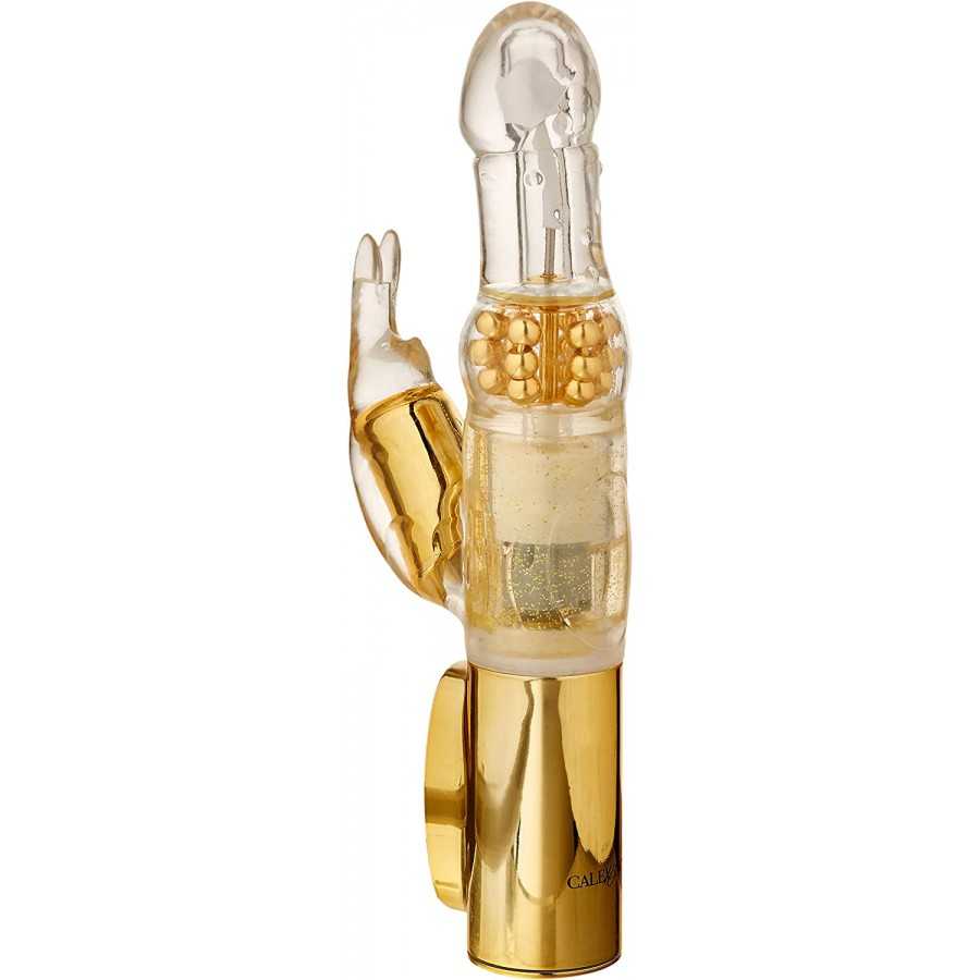 CalExotics 7-Function Platinum Jack Rabbit Vibrator With Rotation - Waterproof Vibe Sex Toys for Couples - Adult Hands Free G Sp