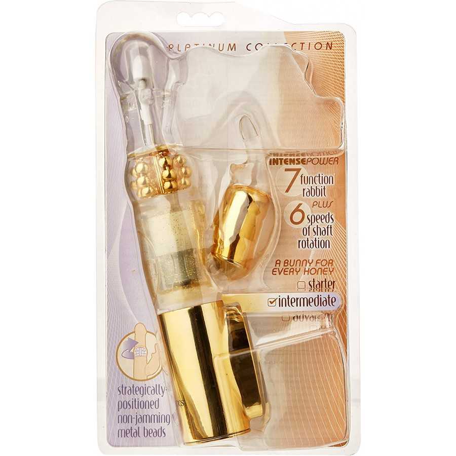 CalExotics 7-Function Platinum Jack Rabbit Vibrator With Rotation - Waterproof Vibe Sex Toys for Couples - Adult Hands Free G Sp