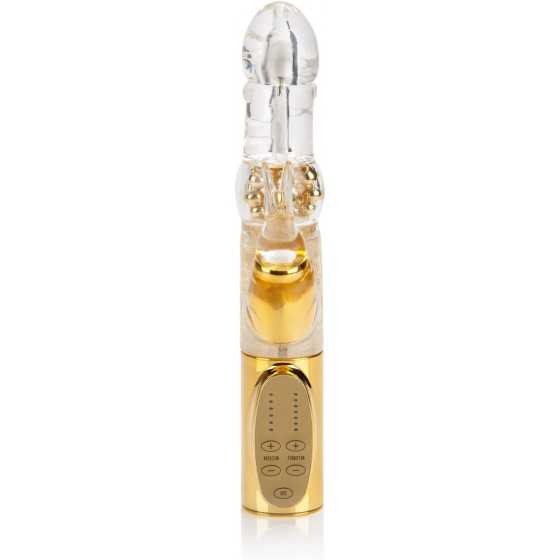 CalExotics 7-Function Platinum Jack Rabbit Vibrator With Rotation - Waterproof Vibe Sex Toys for Couples - Adult Hands Free G Sp