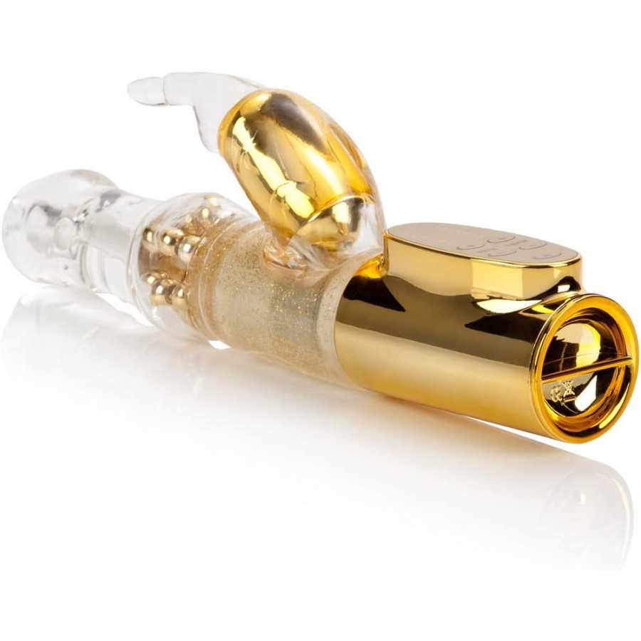 CalExotics 7-Function Platinum Jack Rabbit Vibrator With Rotation - Waterproof Vibe Sex Toys for Couples - Adult Hands Free G Sp
