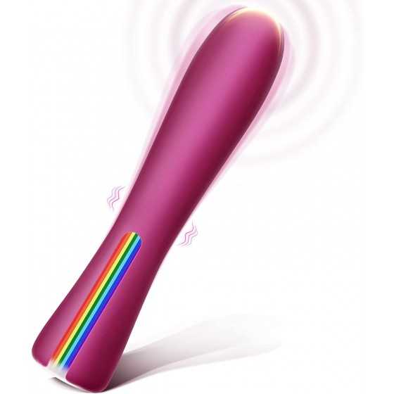 G Spot Dildo Vibrator - MOOLIGIRL Vibrating Wand Clitoral Vibrator with 11 Vibration Modes, Rose Sex Personal Massager Clitoral 