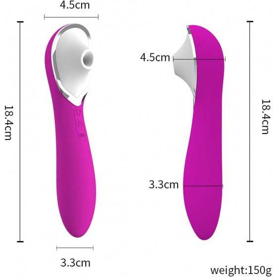Sucking Vibrator for Women with 10 Intense Suction and 10 Speed Vibration Rechargeable Clit Sucker Nipple Stimulator Sex Toys fo