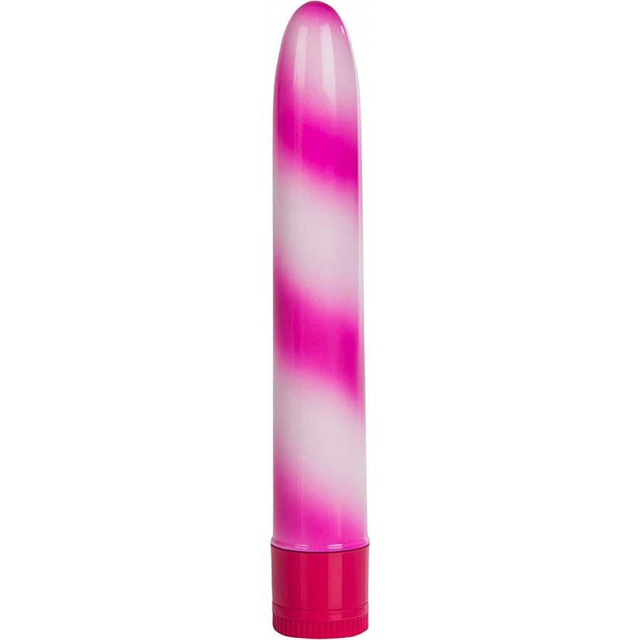 CalExoticsWaterproof Candy Cane Vibrator, Pink, 7"