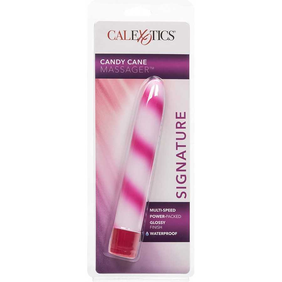 CalExoticsWaterproof Candy Cane Vibrator, Pink, 7"