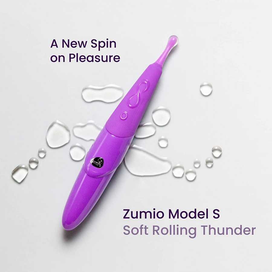 Zumio E Clitoral Stimulator for Women- Wireless High-Frequency G-Spot, Quick Orgasm, Waterproof, Splashproof, Rechargeable, Rota