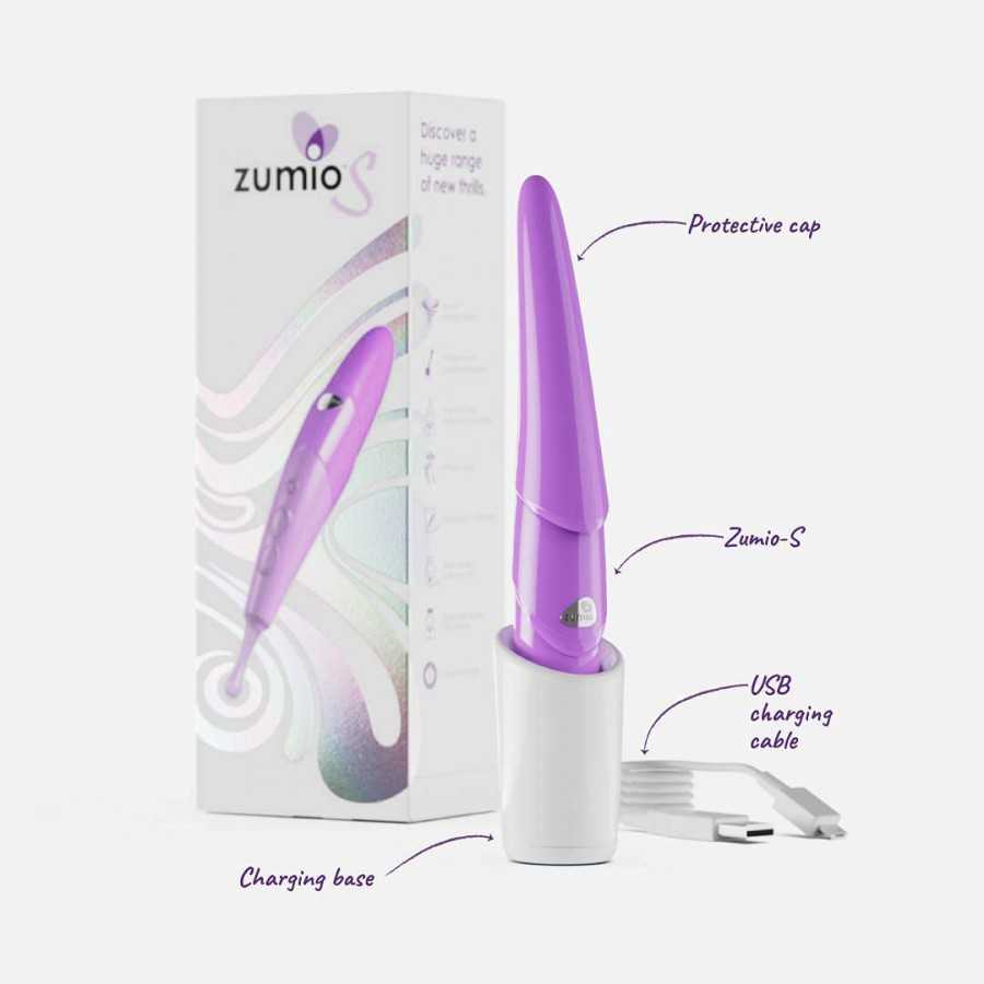 Zumio E Clitoral Stimulator for Women- Wireless High-Frequency G-Spot, Quick Orgasm, Waterproof, Splashproof, Rechargeable, Rota