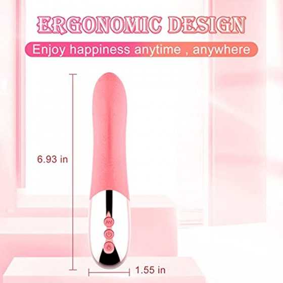 Realistic Clitoral Tongue Licking G Spot Vibrators Adult Sex Toys for Women, 10 Vibration Modes Vaginal Nipples Stimulator with 