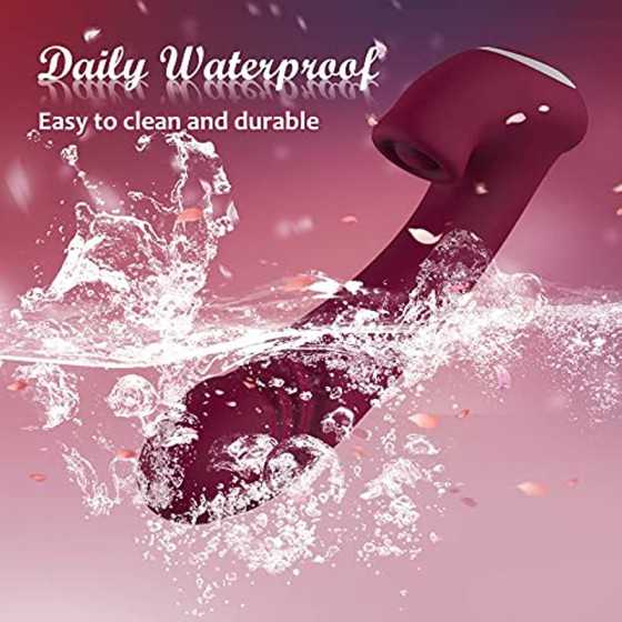 Clitoral Vibrator Wiggling G Spot Vibrator, Clit Vaginal Stimulator Realistic Dildo with 7 Flapping & Vibrating Modes, Rechargea