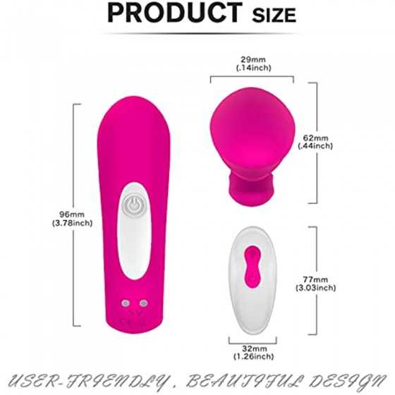 Rechargeable Clitoral and G-Spot Vibrator, Sex Toy Couples Vibrator with 9 Powerful Vibrations, Wireless Remote Control Clitoris