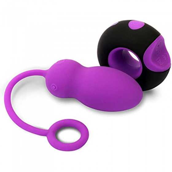Odeco USB Rechargeable Wireless Remote Control Vibrating Silicone Bullet Egg LED Light 7-Frequency Pleasure Adult Sex Toys Vibe 