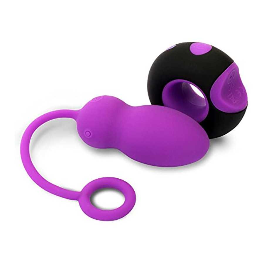 Odeco USB Rechargeable Wireless Remote Control Vibrating Silicone Bullet Egg LED Light 7-Frequency Pleasure Adult Sex Toys Vibe 