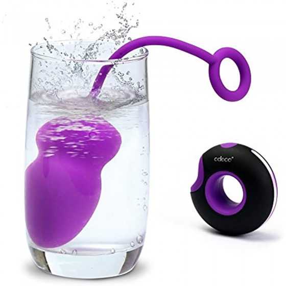 Odeco USB Rechargeable Wireless Remote Control Vibrating Silicone Bullet Egg LED Light 7-Frequency Pleasure Adult Sex Toys Vibe 