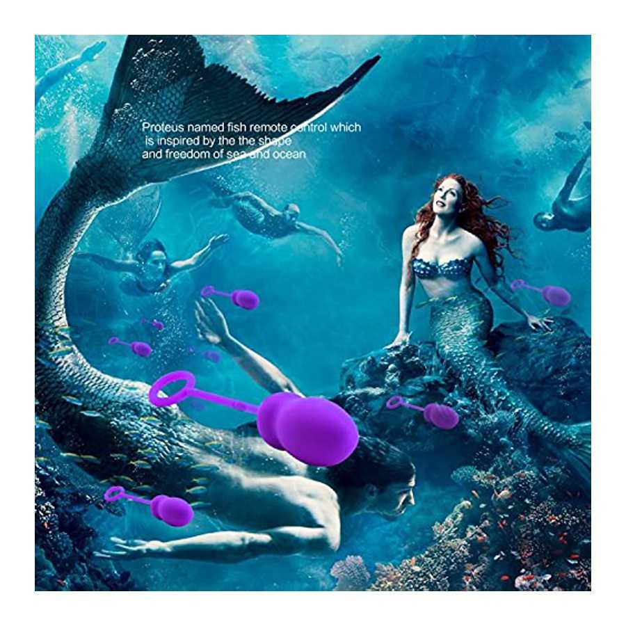 Odeco USB Rechargeable Wireless Remote Control Vibrating Silicone Bullet Egg LED Light 7-Frequency Pleasure Adult Sex Toys Vibe 