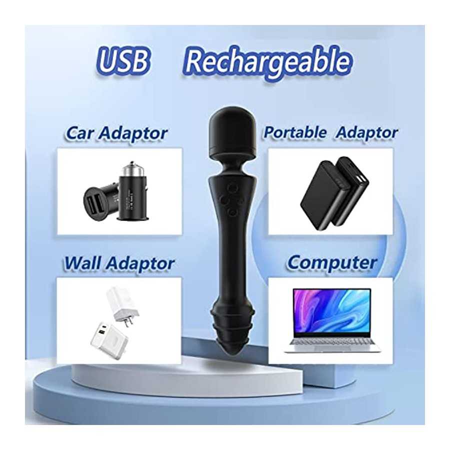 Marsquake Wand Vibrator Adult Sensory Toys Women - Heated Dual Heads - Powerful Cordless Dildos - Sex Toys Accessories for Women