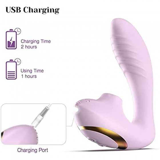 Tracy's Dog Clitoral Sucking Vibrator for Clit G Spot Stimulation, Adult Sex Toys with Remote Control for Women and Couple, Vibr