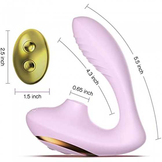 Tracy's Dog Clitoral Sucking Vibrator for Clit G Spot Stimulation, Adult Sex Toys with Remote Control for Women and Couple, Vibr