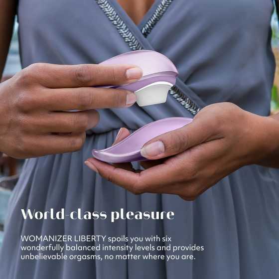 Womanizer Liberty Clitoral Sucking Vibrator Clit Sucking Toy for Women, Pink Rose