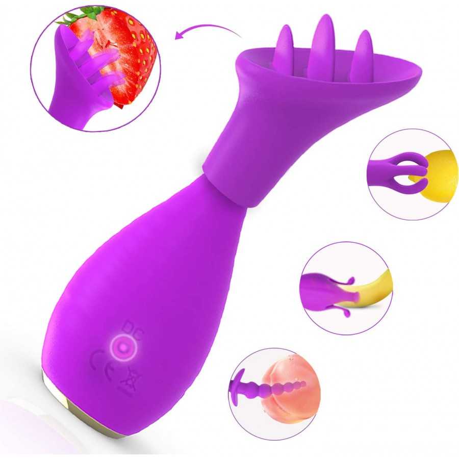 G-spot Massage Vibrator 10 Vibration Modes Clitoral Stimulation Backyard Massage Adult Sex Toys 5 Pcs Set for Couples Play(Black