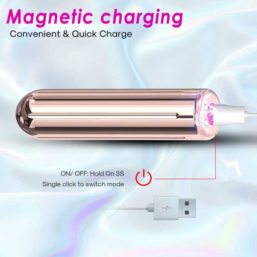 G-Spot Vibrator - Bullet Powerful Vibration for Clitoral Nipple Anal Stimulator, Vaginal Massager Portable Size with 9 Modes Vib