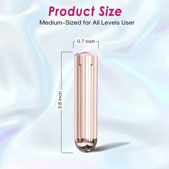 G-Spot Vibrator - Bullet Powerful Vibration for Clitoral Nipple Anal Stimulator, Vaginal Massager Portable Size with 9 Modes Vib